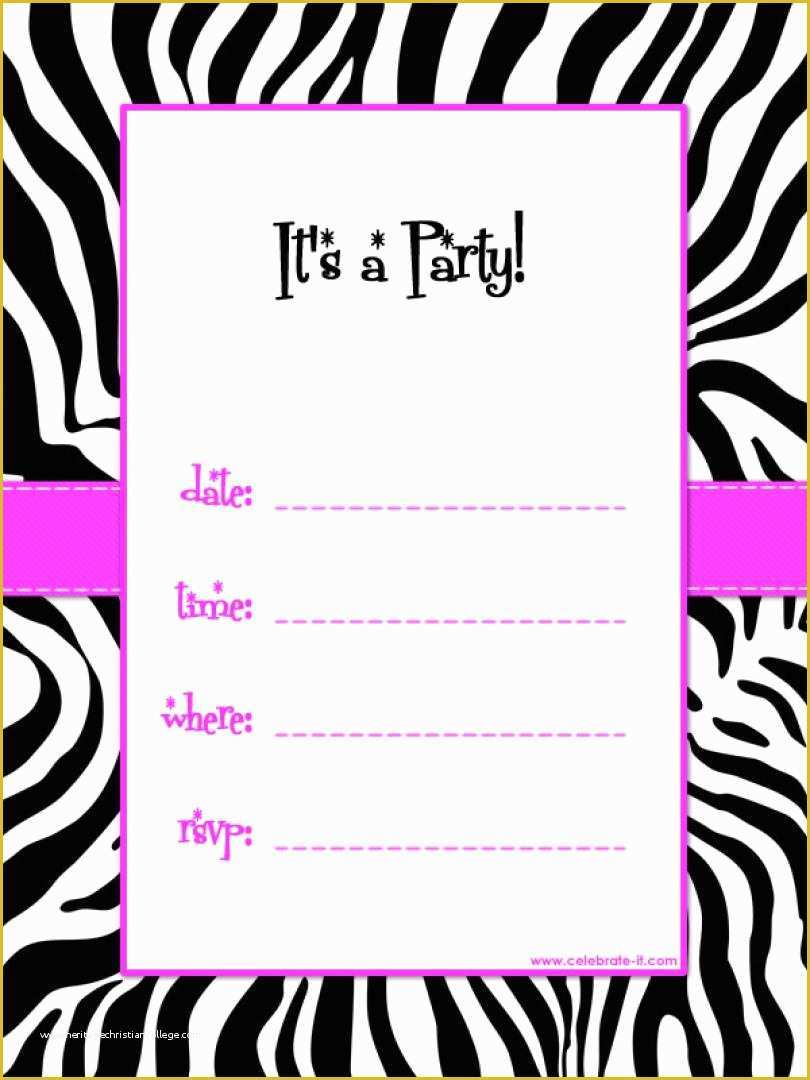 Free Online Invitation Templates Of Free Printable Invitation Template