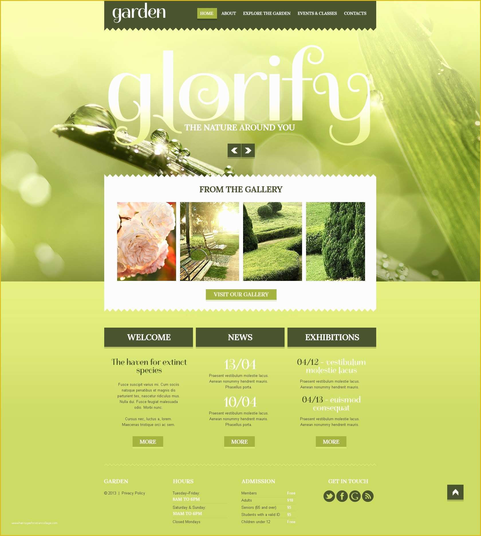 Free Online Landscape Design Templates Of Garden Design Responsive Website Template