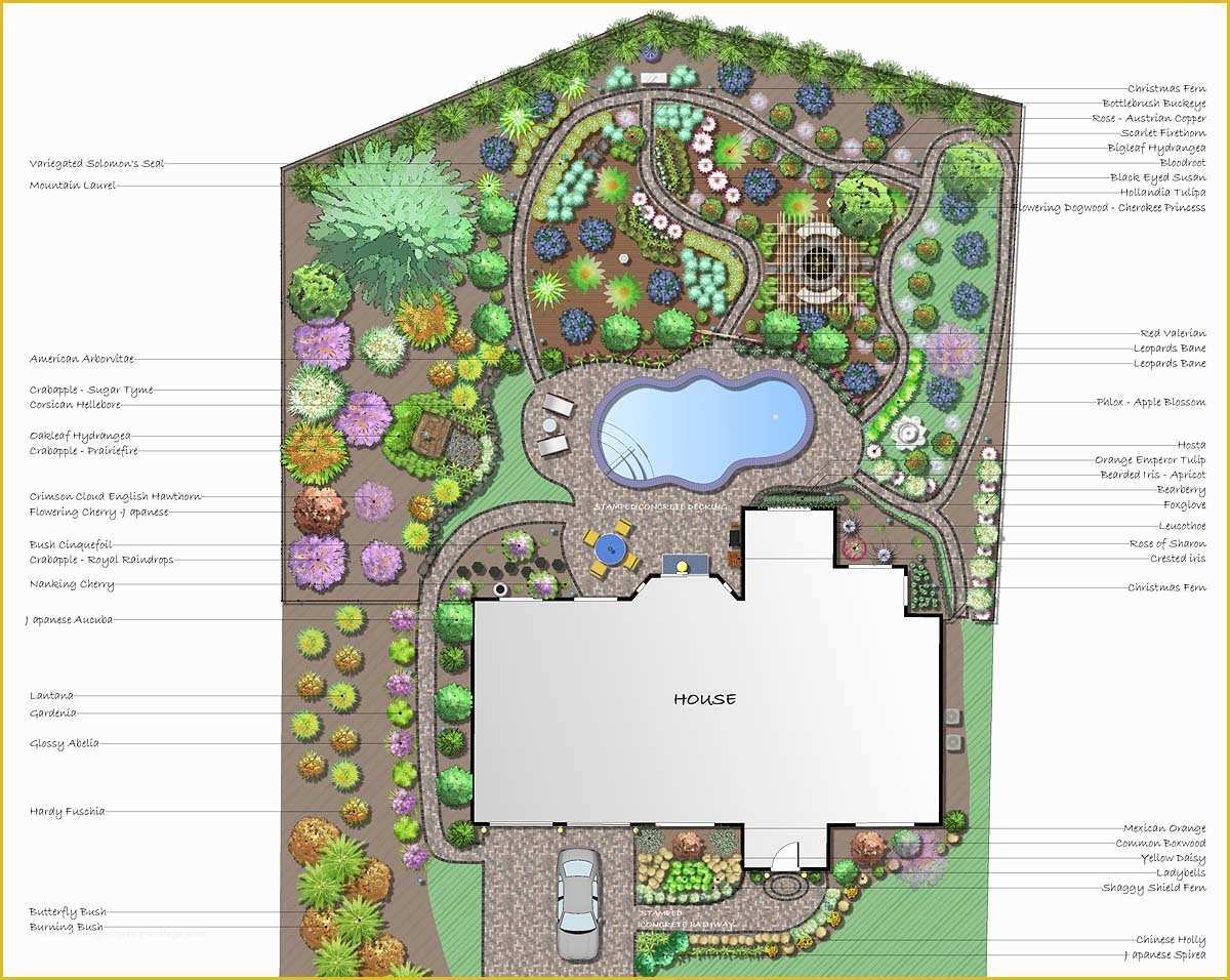 Free Online Landscape Design Templates Of Professional Landscape software