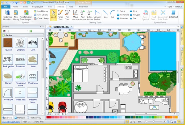 Free Online Landscape Design Templates Of Simple Garden Design software Make Great Looking Garden