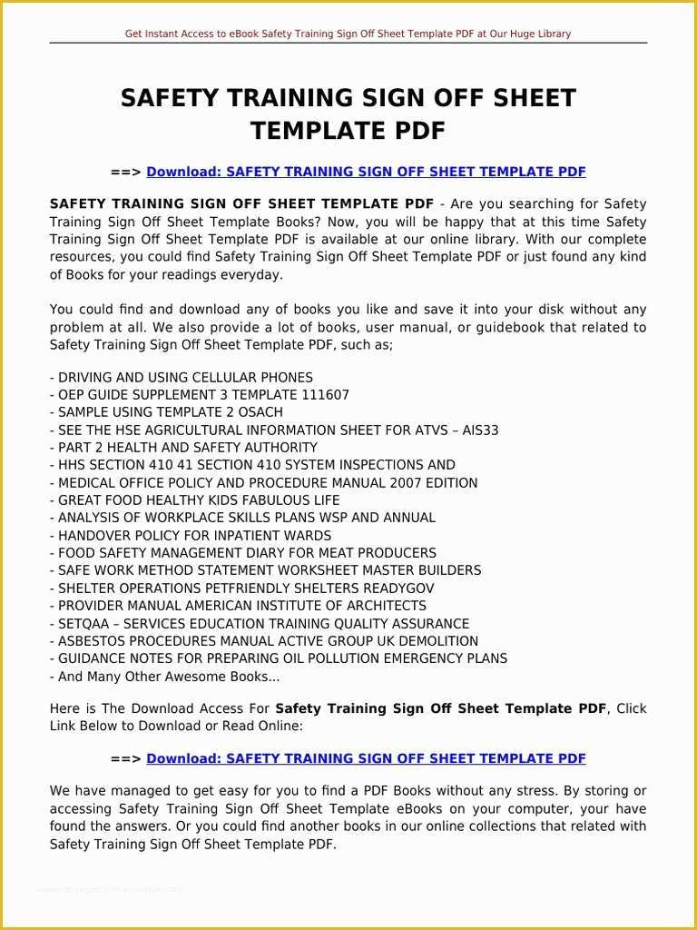 Free Osha Safety Manual Template Of Free Osha Safety Manual Template