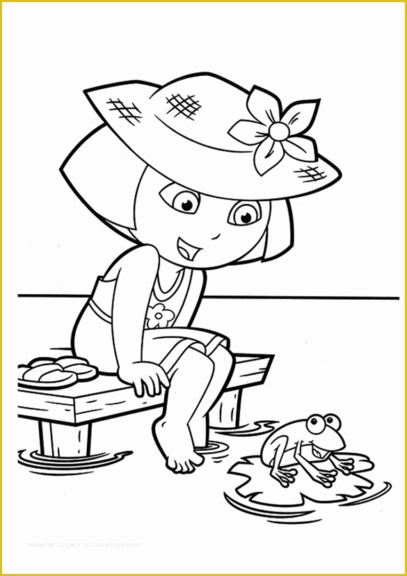 Free Pages Templates Of 19 Dora Coloring Pages – Pdf Png Jpeg Eps