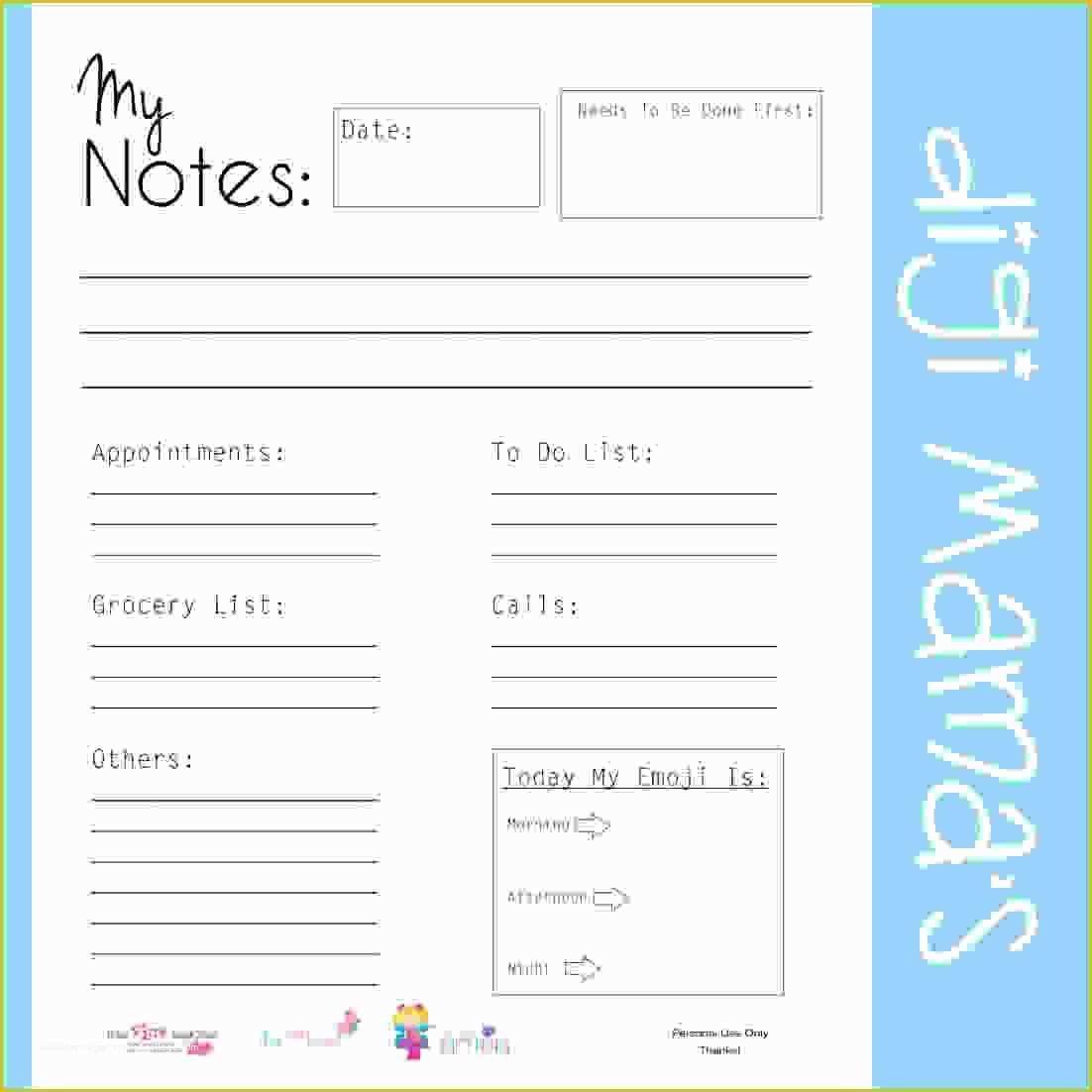 Free Pages Templates Of 8 Free Printable Daily Planner Pages