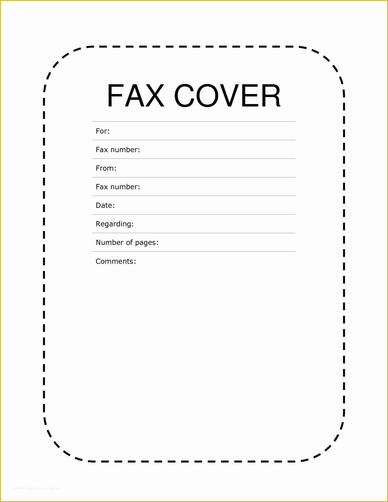 Free Pages Templates Of Free Printable Blank Fax Cover Sheet Printable Pages