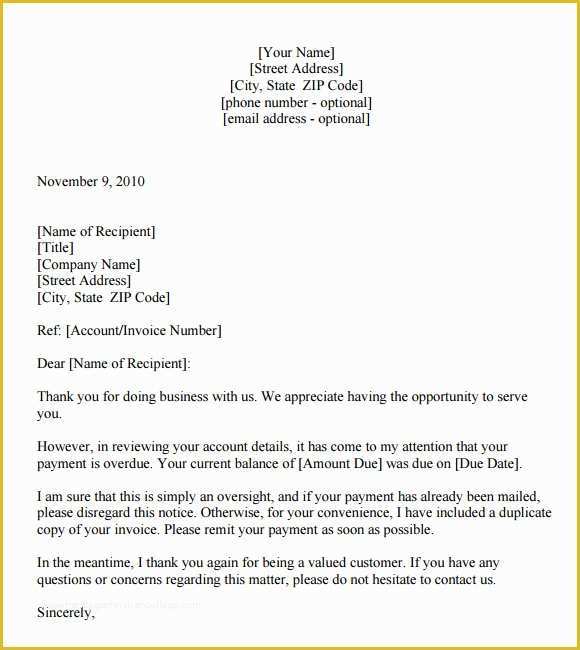 Free Past Due Letter Template Of 9 Past Due Letter Templates for Free Download