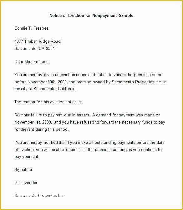 Free Past Due Letter Template Of Day Notice to Vacate Letter Sample Tenant 5 Template Rent