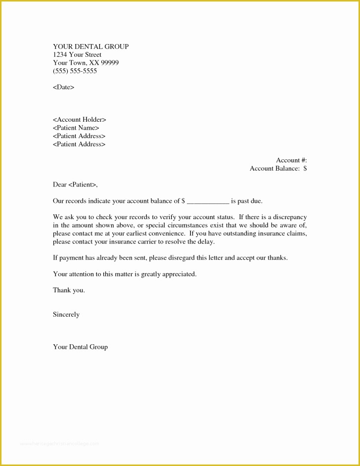 Free Past Due Letter Template Of Letter Past Due Letter