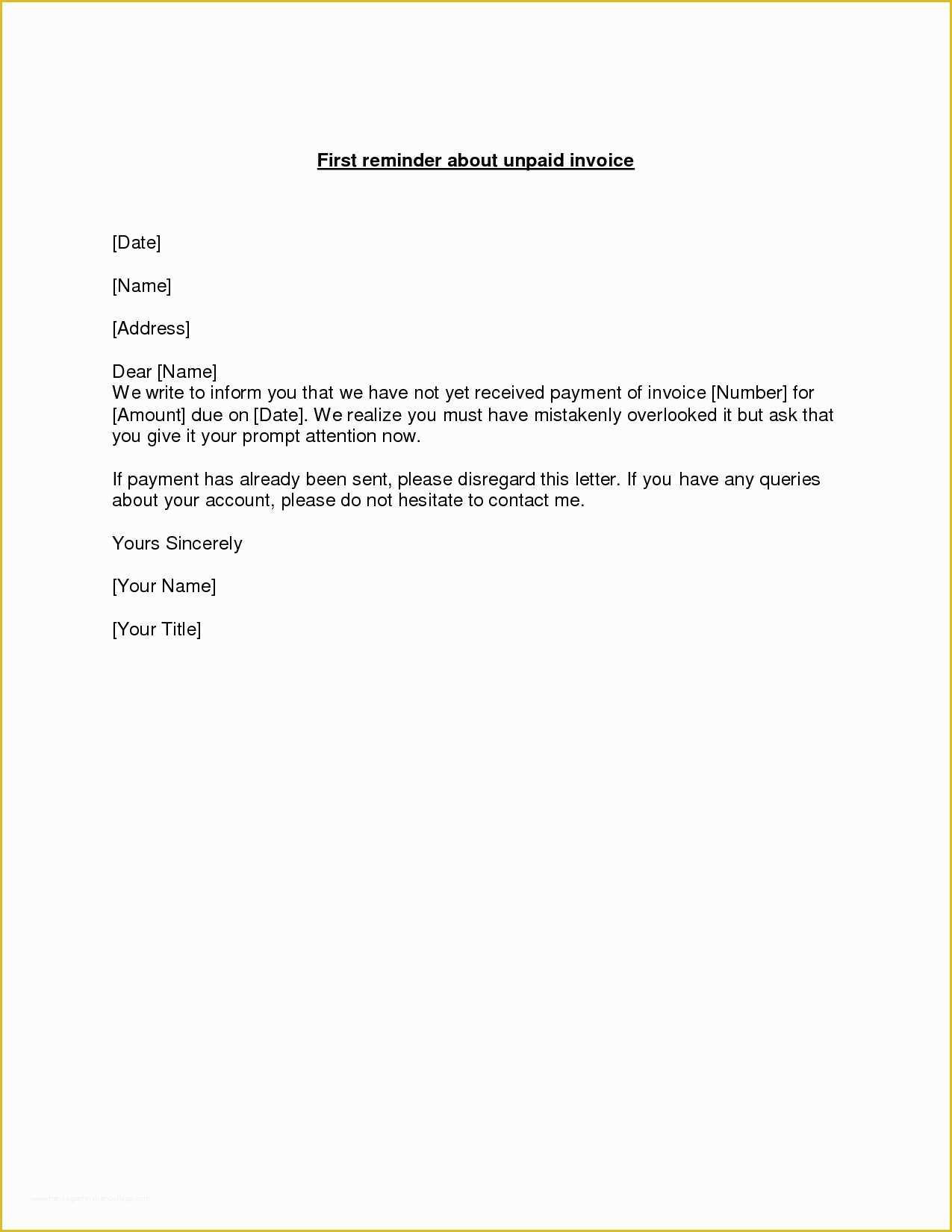 Free Past Due Letter Template Of Overdue Invoice Notice Invoice Template Ideas