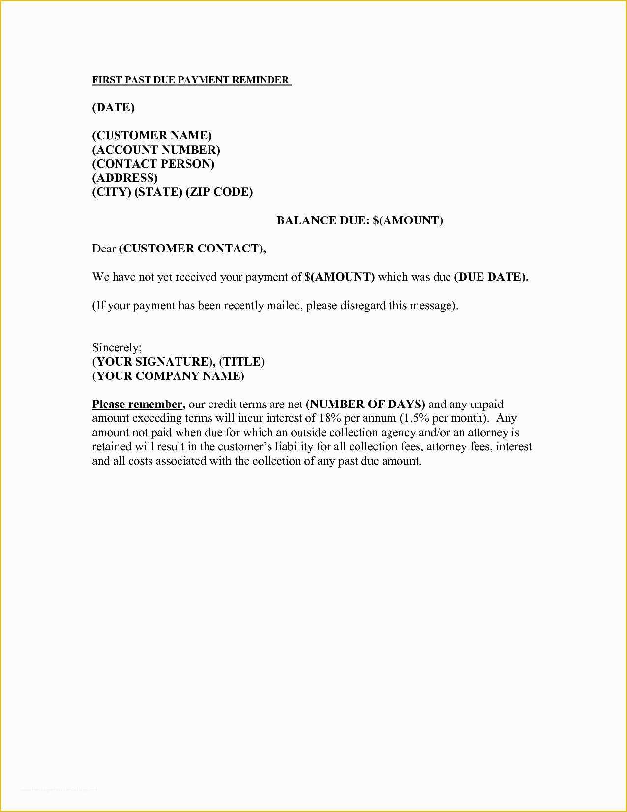 Free Past Due Letter Template Of Past Due Invoice Letter Invoice Template Ideas