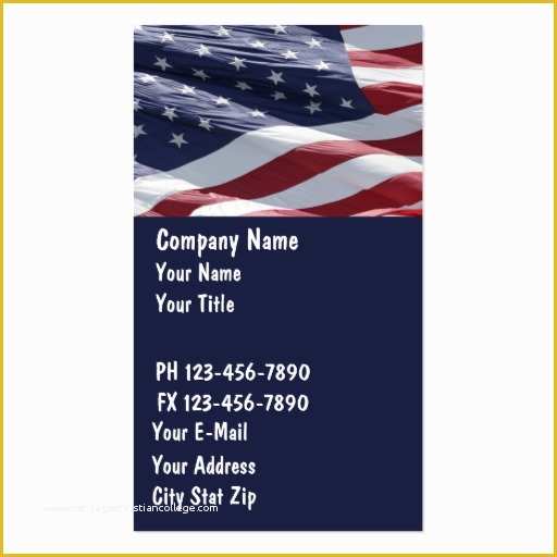 Free Patriotic Business Card Templates Of American Flag Business Card Templates