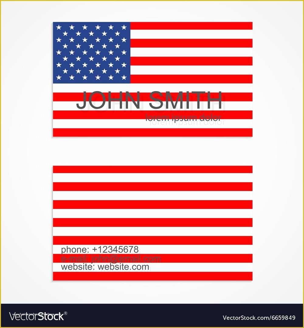 Free Patriotic Business Card Templates Of Free Patriotic Business Card Templates