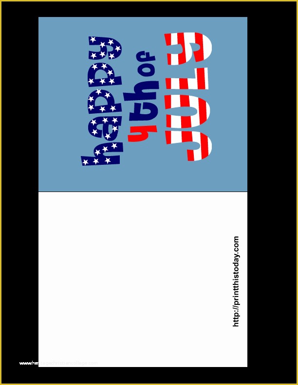 Free Patriotic Business Card Templates Of Free Printable 4th Of July Cards