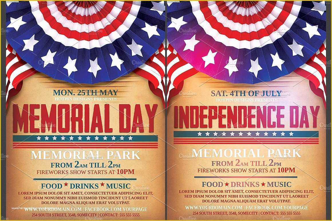 Free Patriotic Business Card Templates Of Independence Memorial Day Flyer Flyer Templates