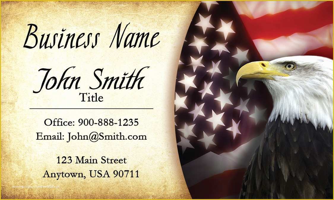Free Patriotic Business Card Templates Of Military Business Cards 