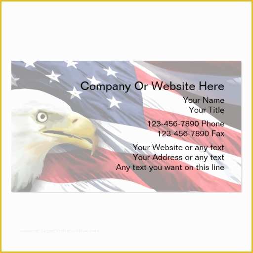 Free Patriotic Business Card Templates Of Patriotic Business Card Template