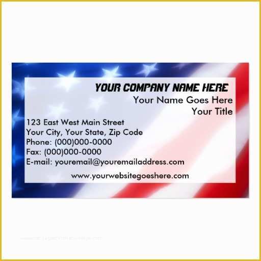 Free Patriotic Business Card Templates Of Patriotic Business Cards