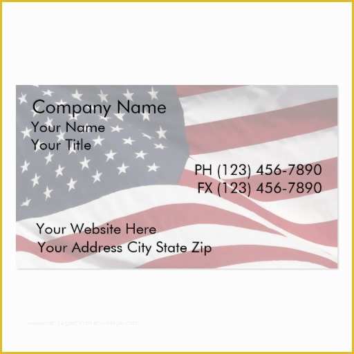 Free Patriotic Business Card Templates Of Patriotic Business Cards