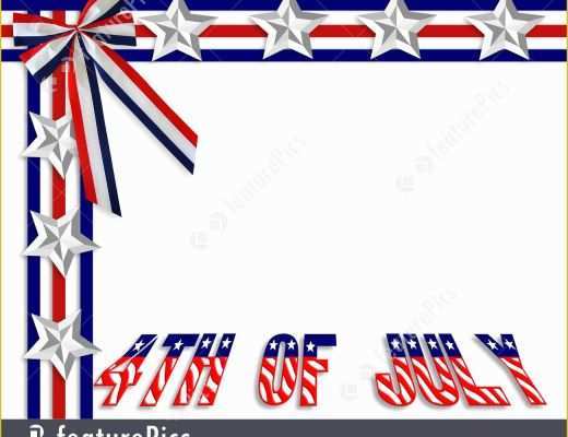 Free Patriotic Business Card Templates Of Templates July 4th Background Border Stock Illustration