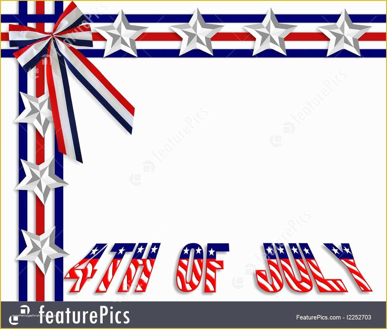 Free Patriotic Business Card Templates Of Templates July 4th Background Border Stock Illustration