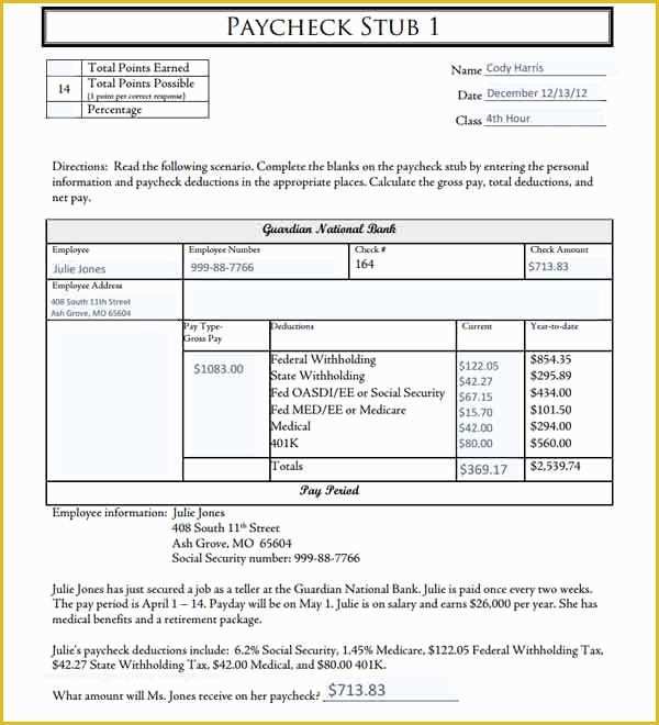 Free Pay Stub Template Download Of 62 Free Pay Stub Templates Downloads Word Excel Pdf Doc