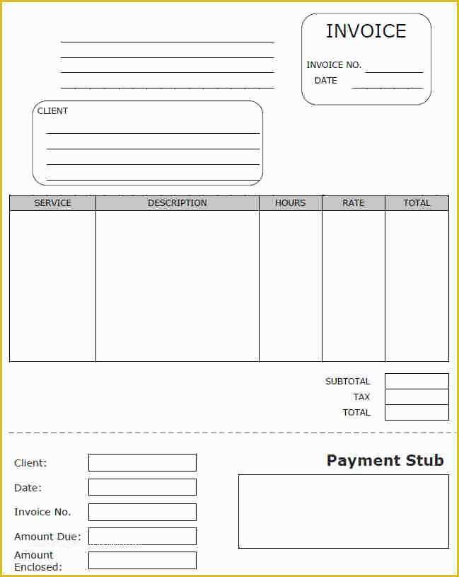 Free Pay Stub Template Of 6 Blank Payroll Stub