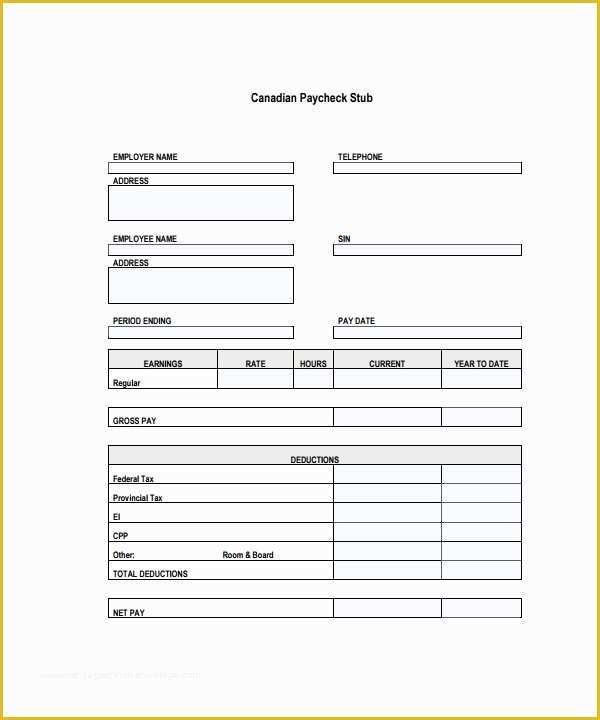 Free Pay Stub Template Of Fake Pay Stub Template Beepmunk