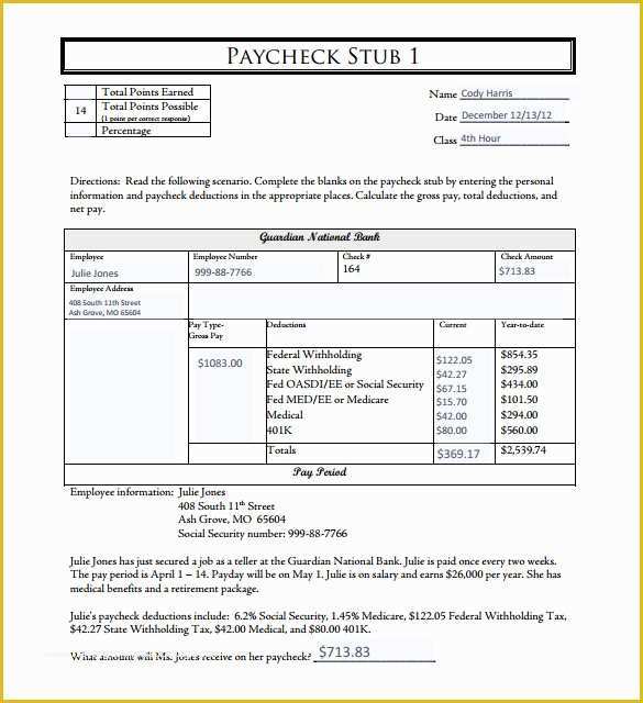 Free Paystub Template Of 24 Pay Stub Templates Samples Examples & formats