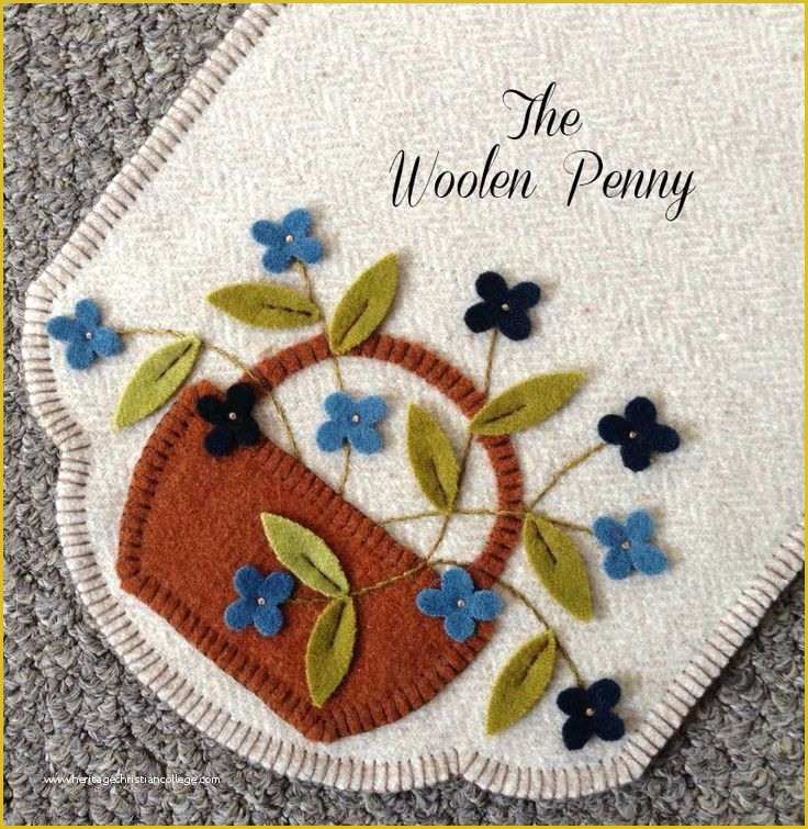 Free Penny Rug Templates Of 1428 Best Images About Penny Rugs Felt Wool On Pinterest