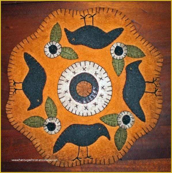 Free Penny Rug Templates Of 60 Best Patterns for Penny Rugs Images On Pinterest