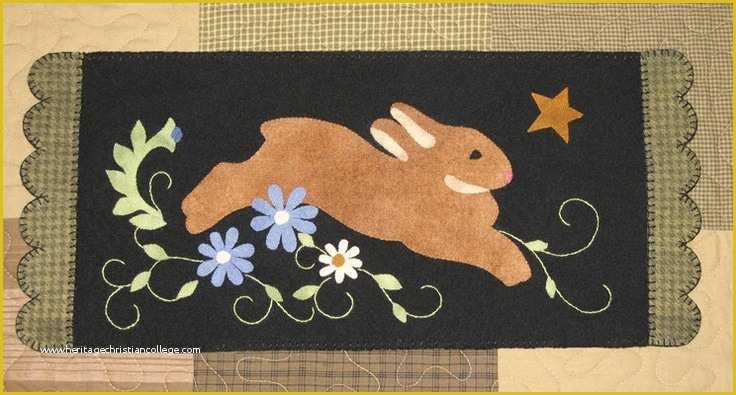 Free Penny Rug Templates Of Midnight Run Wool Penny Rug Pattern