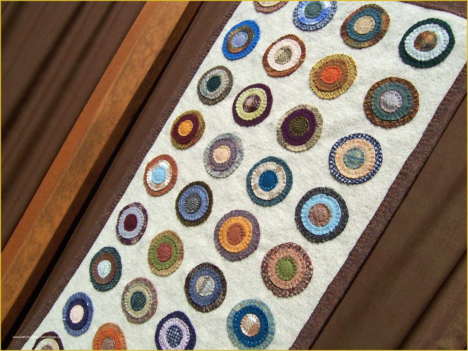Free Penny Rug Templates Of Traditional Penny Rug