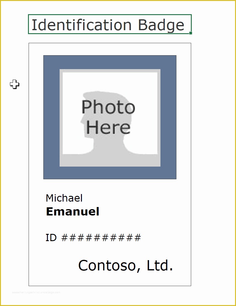 Free Photo Id Badge Template Of 16 Id Badge & Id Card Templates Free Template Archive
