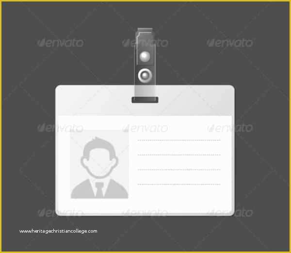 Free Photo Id Badge Template Of 40 Blank Id Card Templates Psd Ai Vector Eps Doc