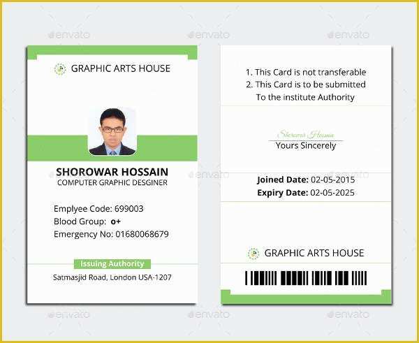 Free Photo Id Badge Template Of Free Printable Id Cards Templates