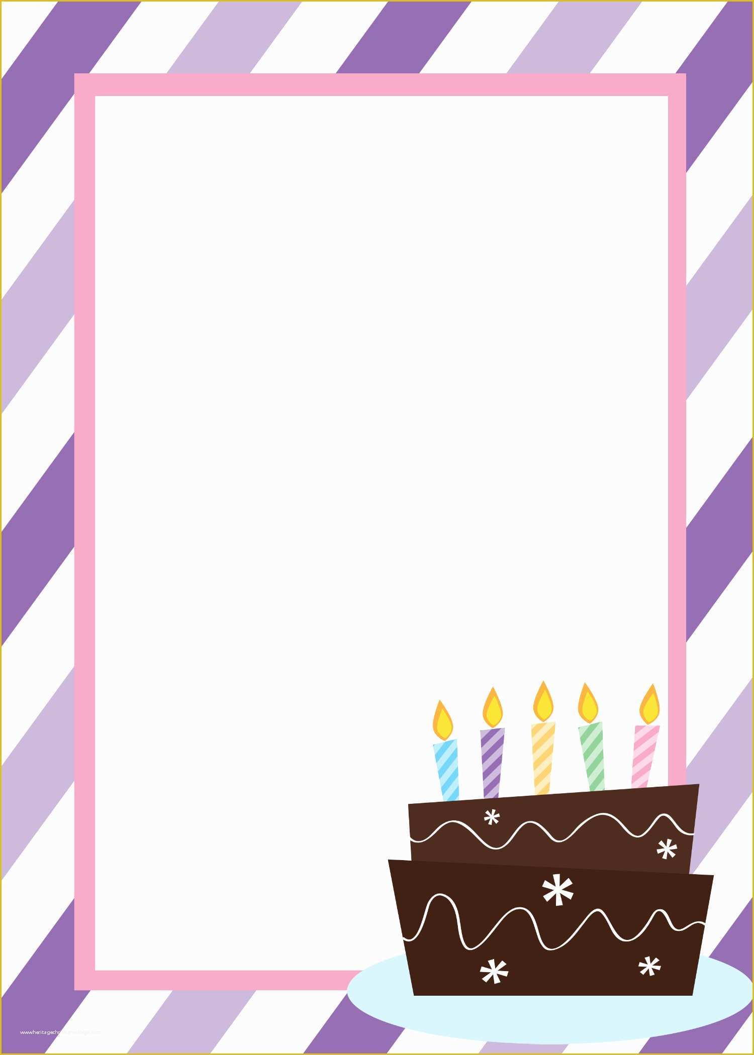 Free Photo Party Invitation Templates Of Free Printable Birthday Invitation Templates