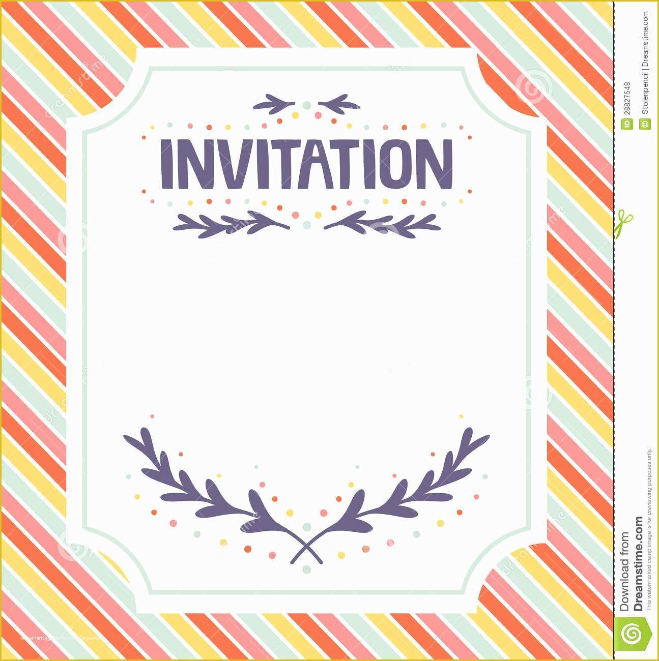 Free Photo Party Invitation Templates Of Invitation Template Stock Vector Illustration Of Occasion