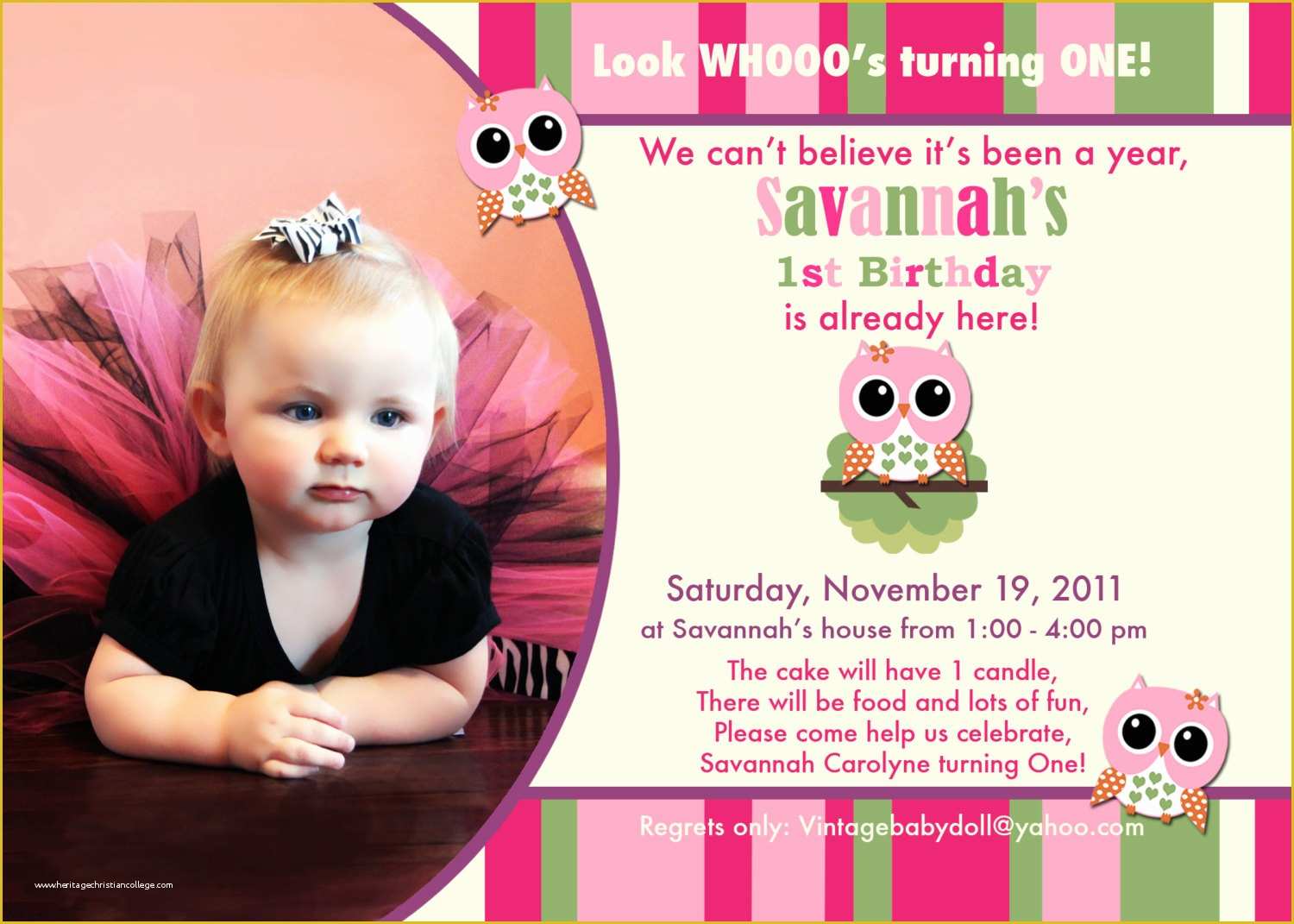 Free Photo Party Invitation Templates Of Owl 1st Birthday Invitations Ideas – Free Printable