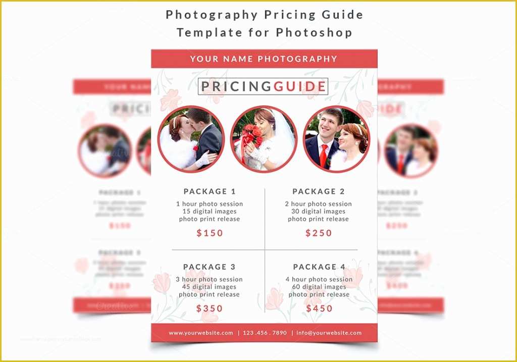 Free Photography Pricing Guide Template Of Modern Graphy Price List Template Deals