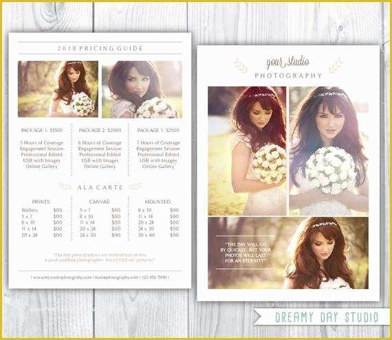 Free Photography Pricing Guide Template Of Photography Pricing Template Wedding Photographer Pricing