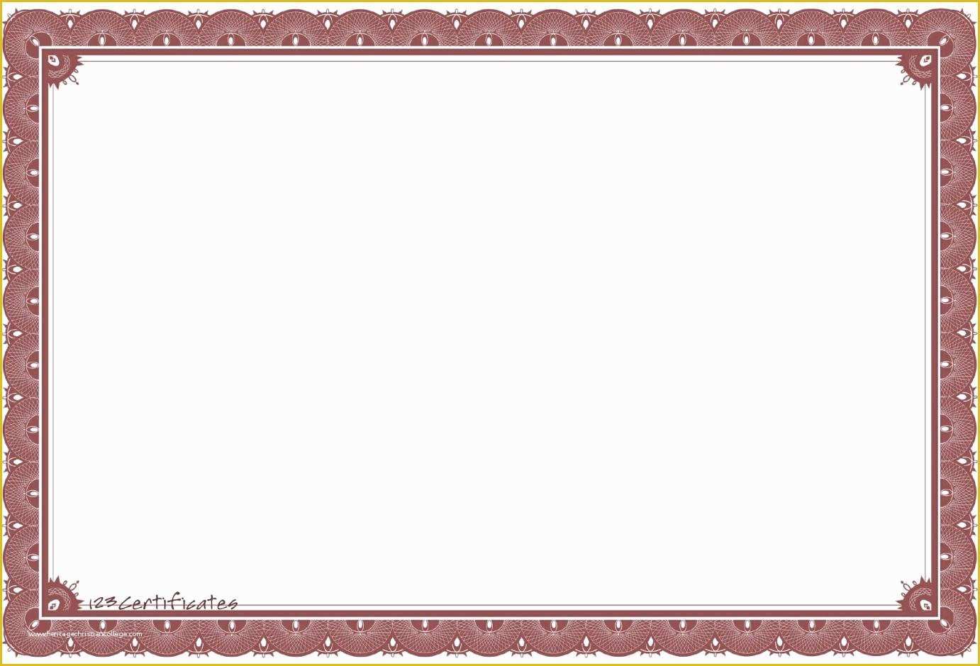 Free Photoshop Certificate Template Of 18 Vector Certificate Border Templates Shotgun