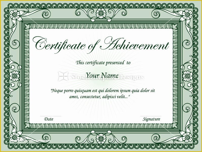 Free Photoshop Certificate Template Of Certificate Border Vector Set 1