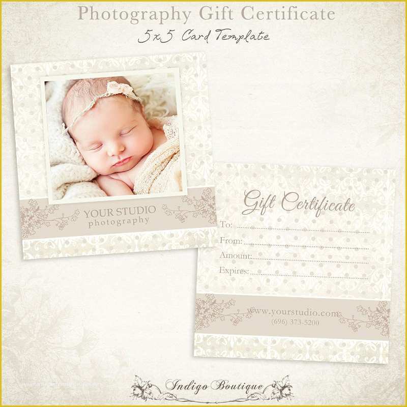 Free Photoshop Certificate Template Of Graphy Gift Certificate Photoshop Template 007 Id0105