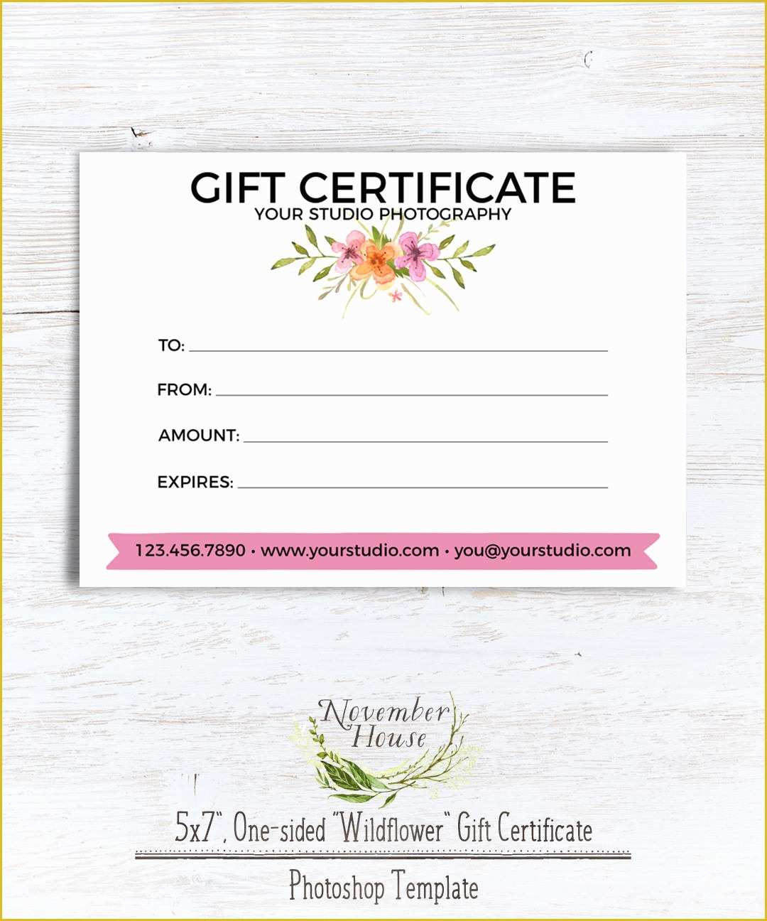 Free Photoshop Certificate Template Of Graphy Gift Certificate Template Shop Template