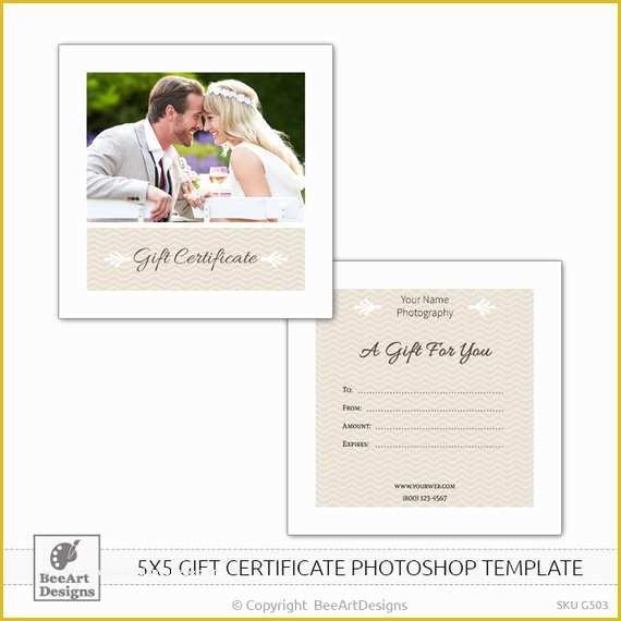 Free Photoshop Certificate Template Of Instant Download Graphy Gift Certificate Template