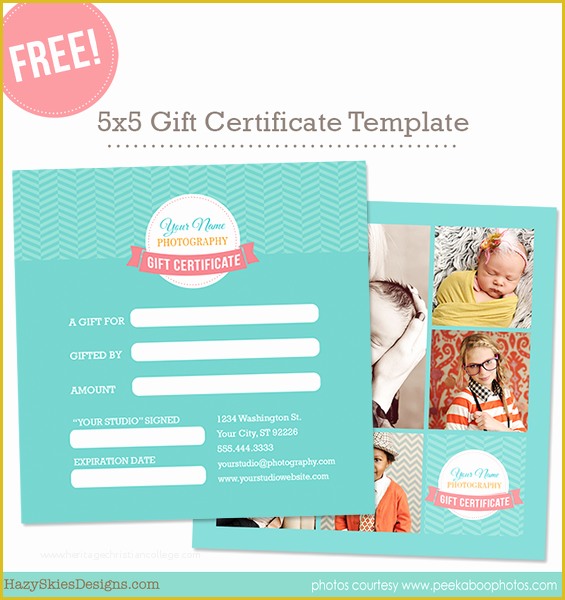 Free Photoshop Templates for Photographers Of Free Gift Card Template for Graphers Shop
