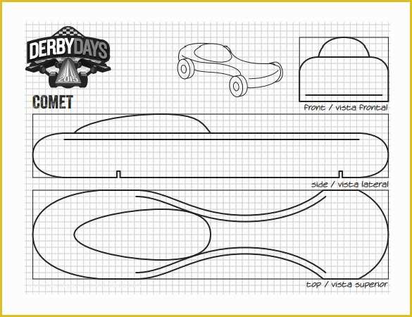 Free Pinewood Derby Car Templates Download Of 21 Cool Pinewood Derby Templates – Free Sample Example