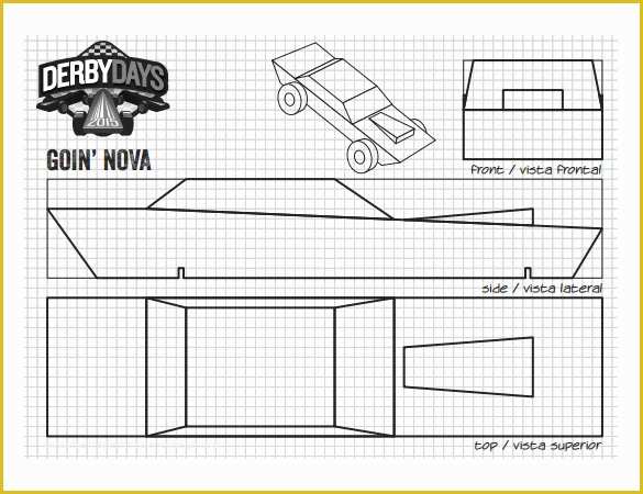 Free Pinewood Derby Car Templates Download Of 21 Cool Pinewood Derby Templates – Free Sample Example