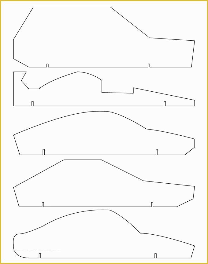 47 Free Pinewood Derby Car Templates Download