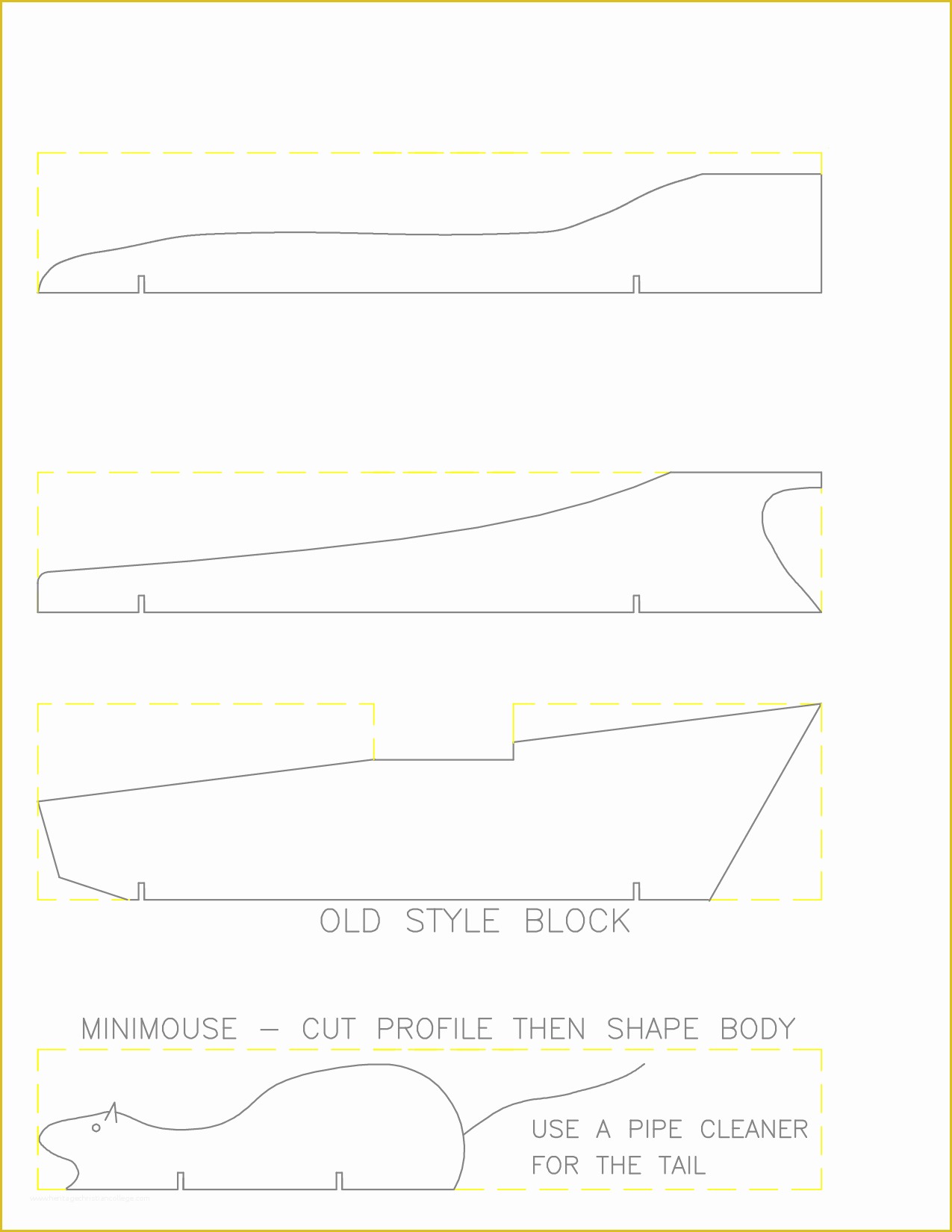 Pinewood Derby Cars Templates