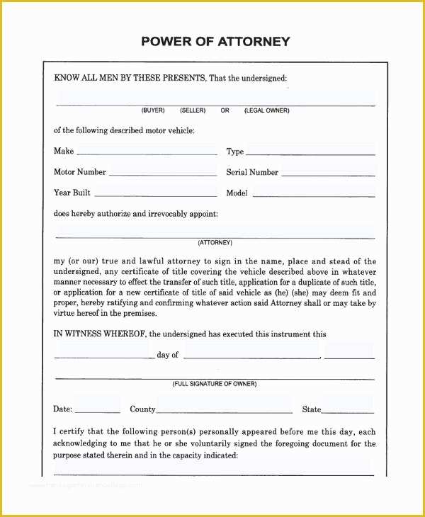 Free Poa Template Of Free Virginia Minor Child Power Of attorney form